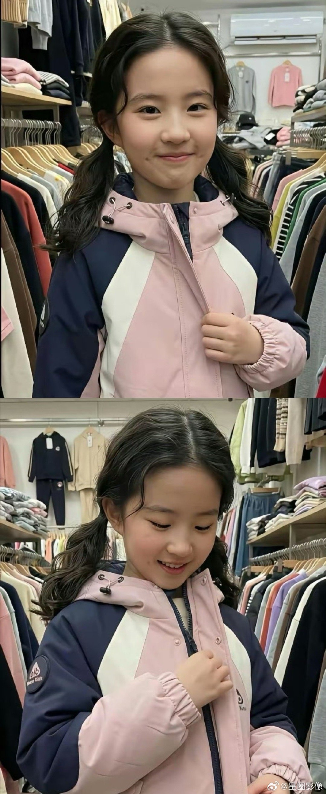 这是AI嘛，刘亦菲都不定能生出这么像自己的娃