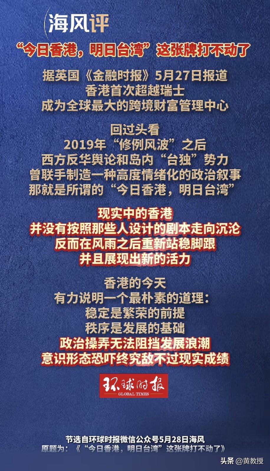 香港超过瑞士[赞]
