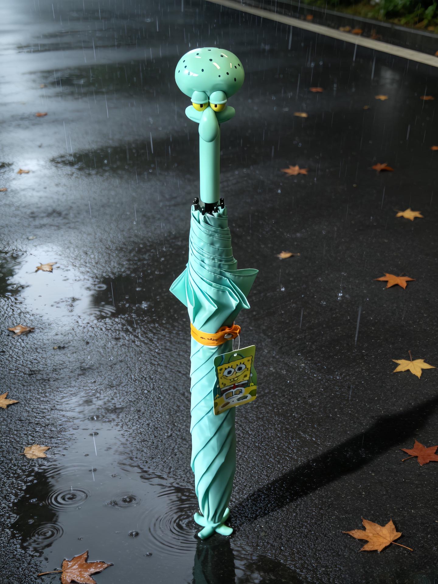 谁不想要一把章鱼哥雨伞啊！！