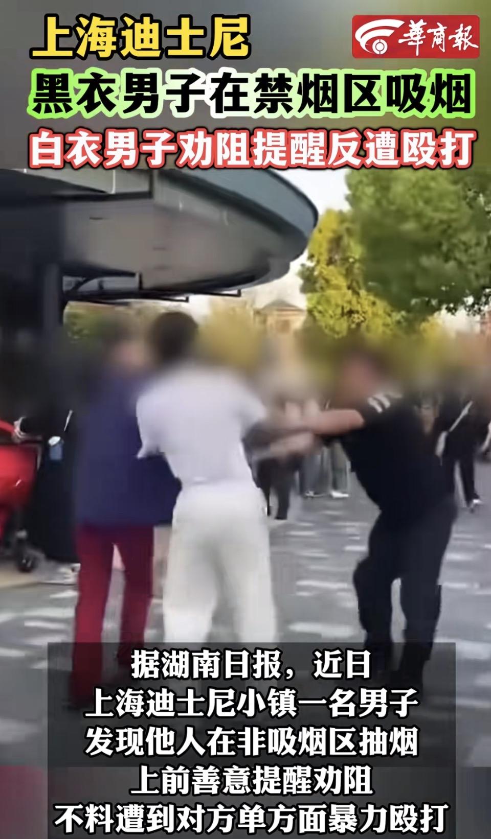 上海迪士尼小镇“劝烟被打”事件还原

2026年4月26日傍晚，上海迪士尼小镇的