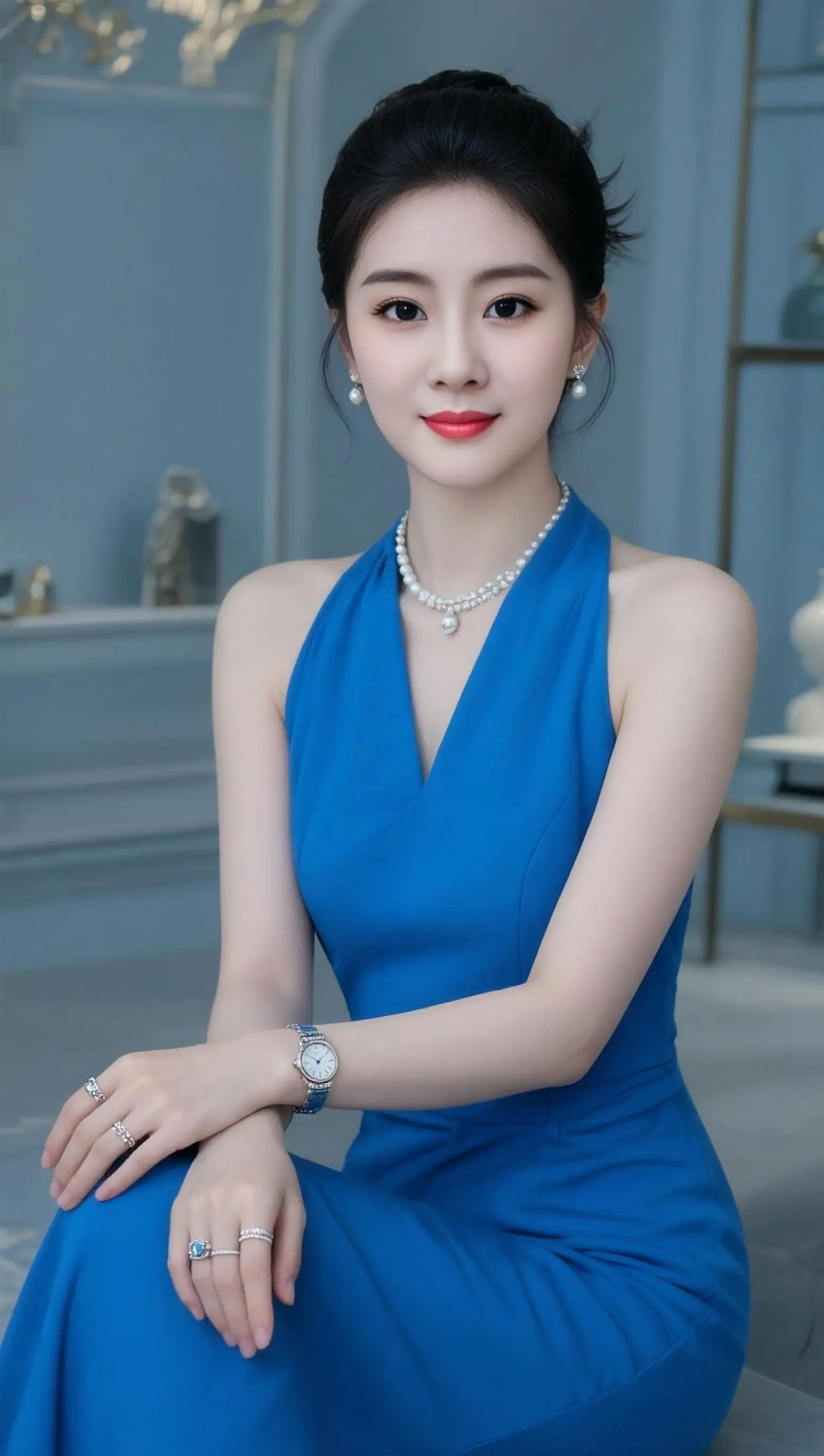 AI典雅珍珠写真  ai创作