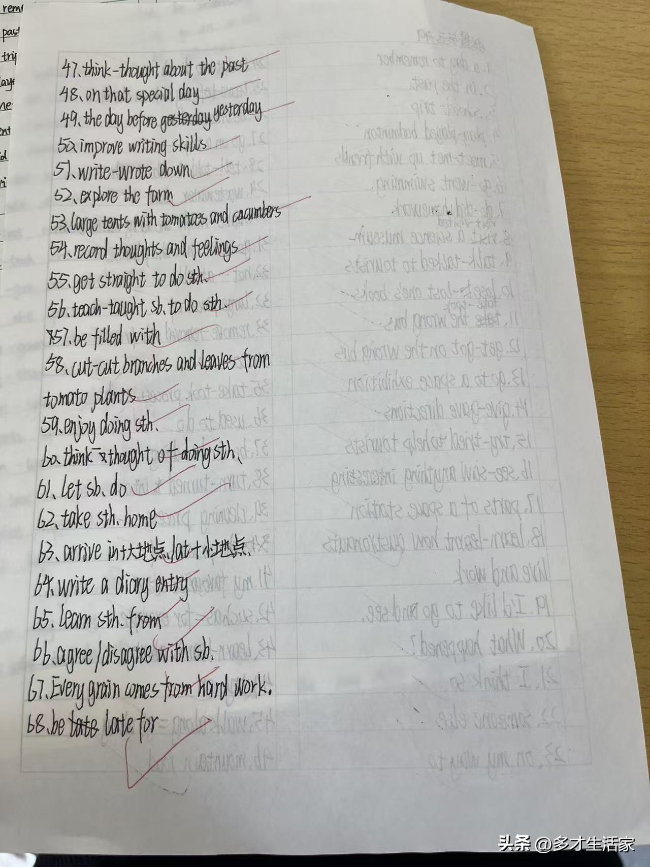 被初一儿子怼了一顿，当家长的真该反省了
 
今天陪着上初一的儿子背英语单词，76
