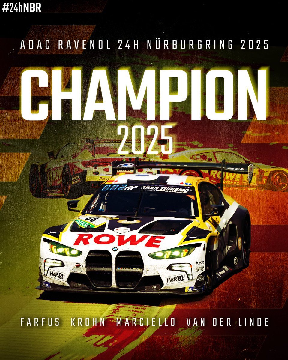 祝贺！宝马ROWE车队赢得 2025 年第 53 届 ADAC RAVENOL 