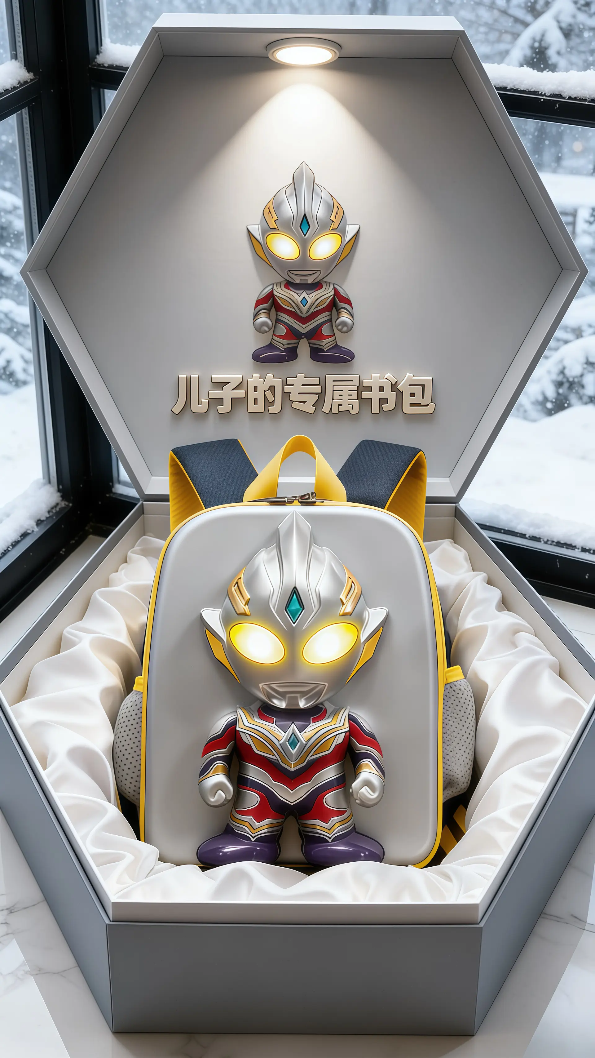 新年礼物 儿童书包奥特曼书包开学书包 男孩子的快乐
