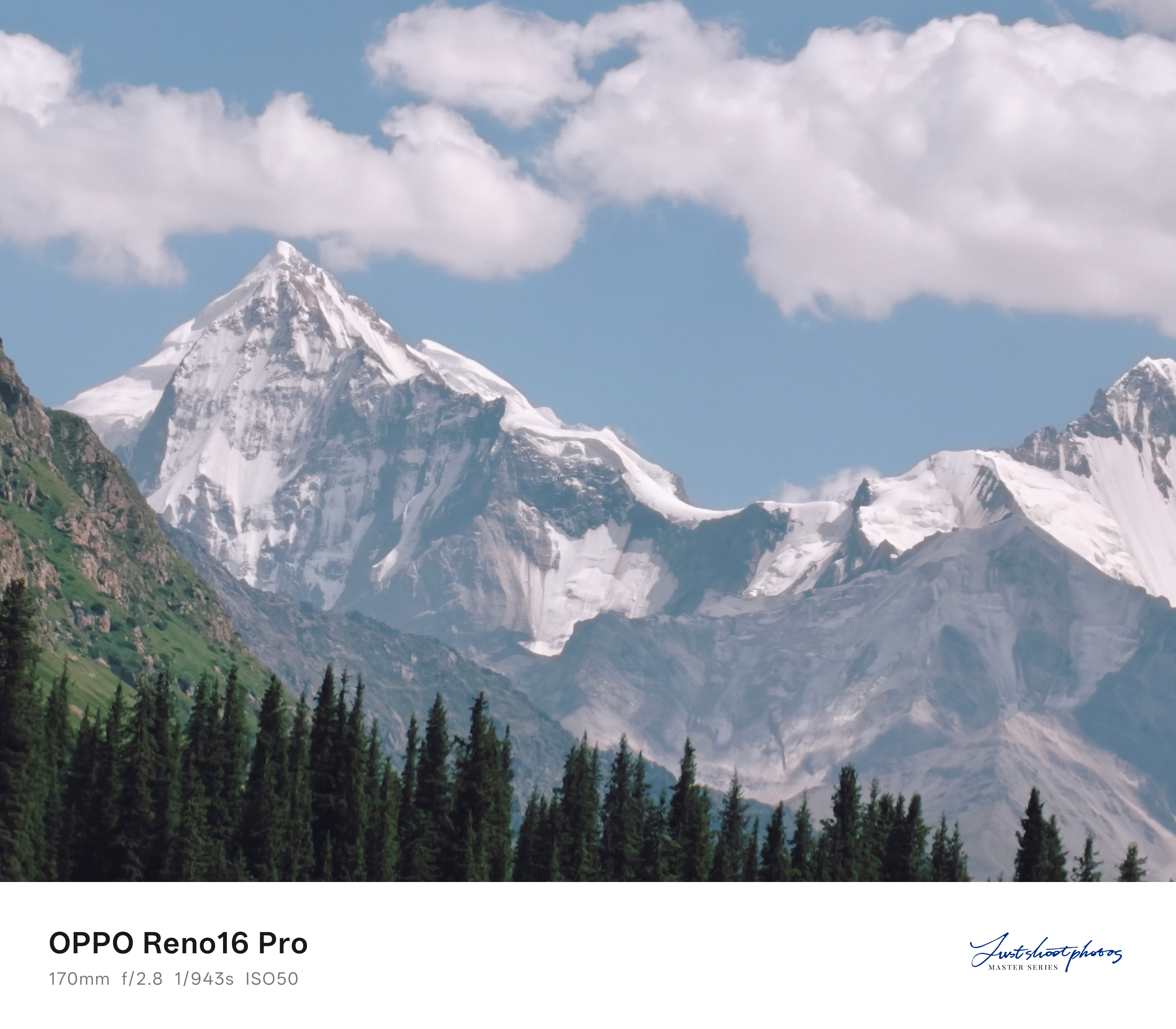 昨晚在夏塔旅游景区拍到的雪山，太震撼了。果断用OPPO Reno16 Pro记录