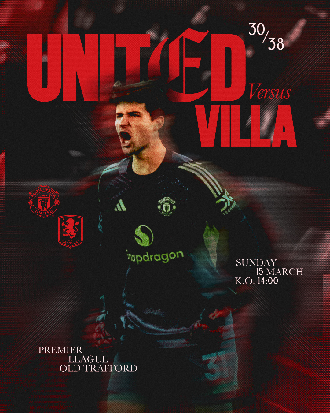 Match Day！今晚10点，曼联主场迎战阿斯顿维拉！曼联曼联vs阿斯顿维拉