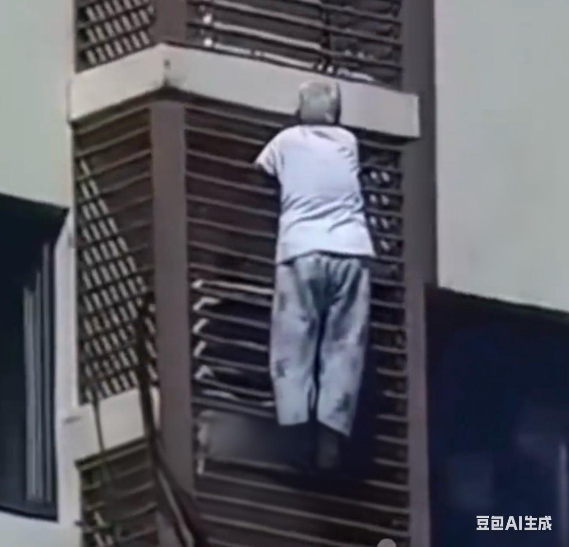 九旬奶奶被困27楼竟想“飞檐走壁”？这场跨越6层的生死攀爬看得人心惊肉跳！

你