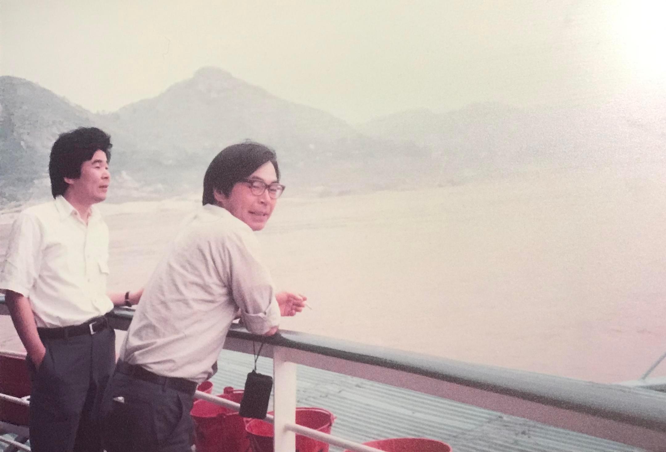 高畑勋与宫崎骏来中国访问&旅游时的几张照片，1984年5月[微风]今天是高畑勋的