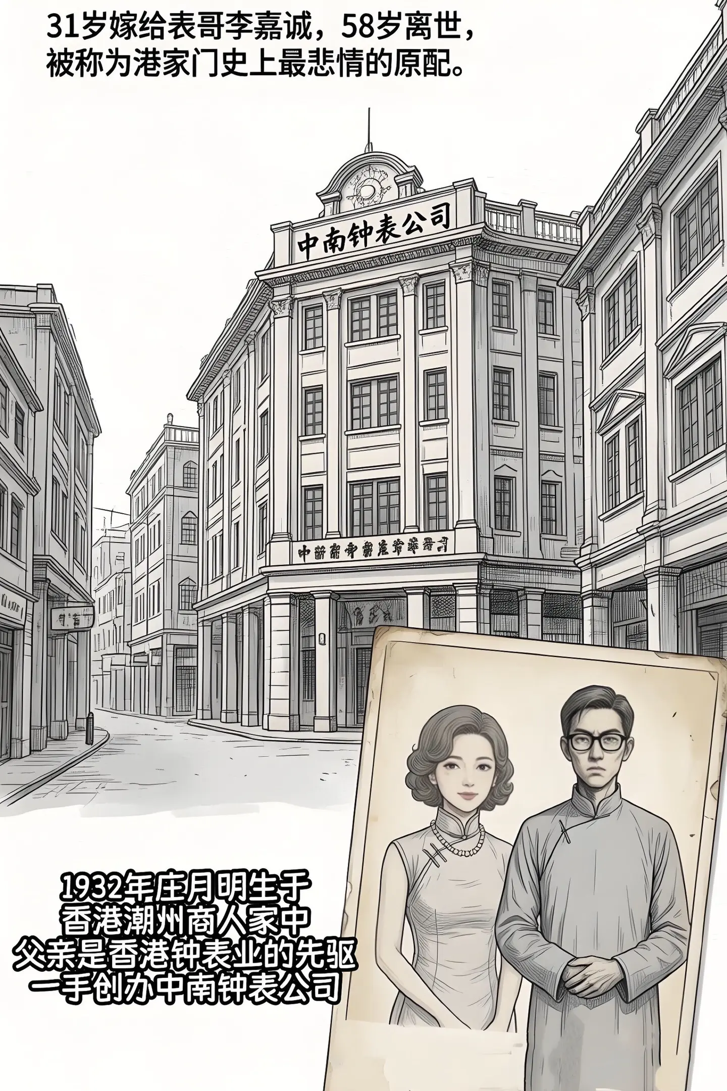 31如果嫁给李嘉诚表哥，58岁离世，世人都说她时香港豪门史上最悲情的原配