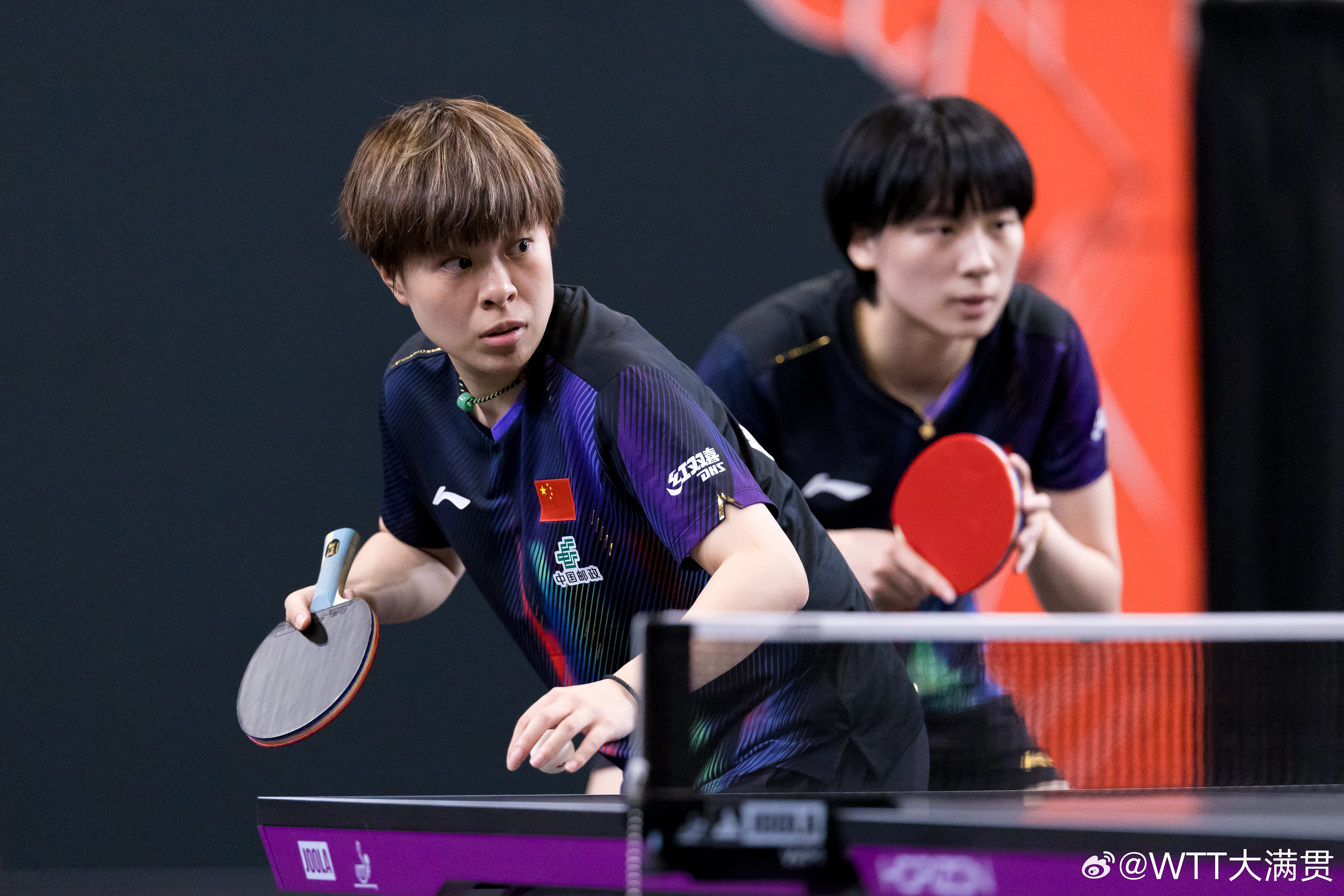 #王艺迪陈熠晋级女双四强##王曼昱蒯曼vs王艺迪陈熠#WTT美国大满贯女双1/4