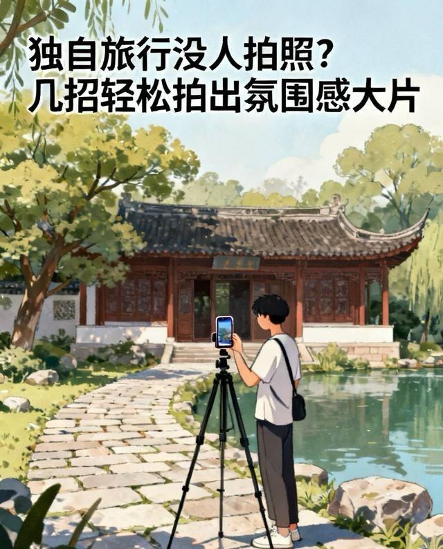 独自旅行没人拍照？几招轻松拍出氛围感大片

一个人旅行最尴尬的时刻，往往不是迷路