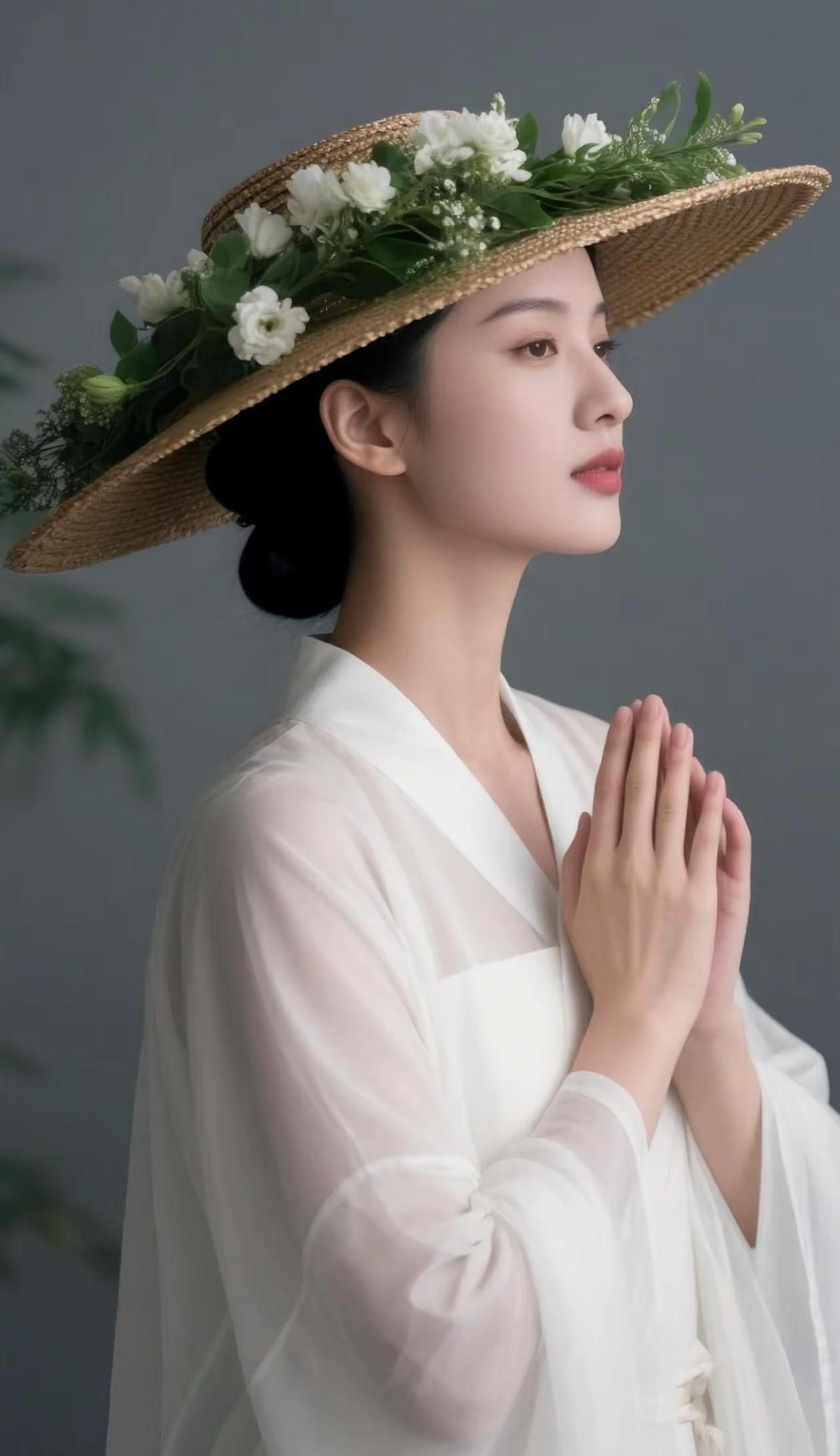 AI禅意素衣照 随变ai随便玩 完美侧颜杀 余生很贵请别浪费好好爱自己 开开心心