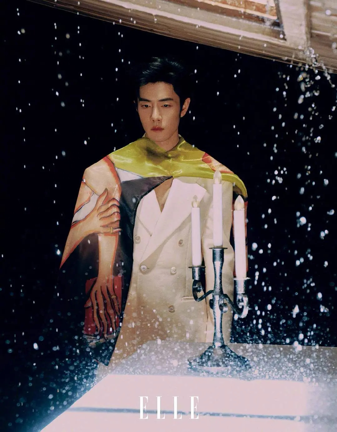 肖战ELLE开年刊双封 好权威的一张脸 