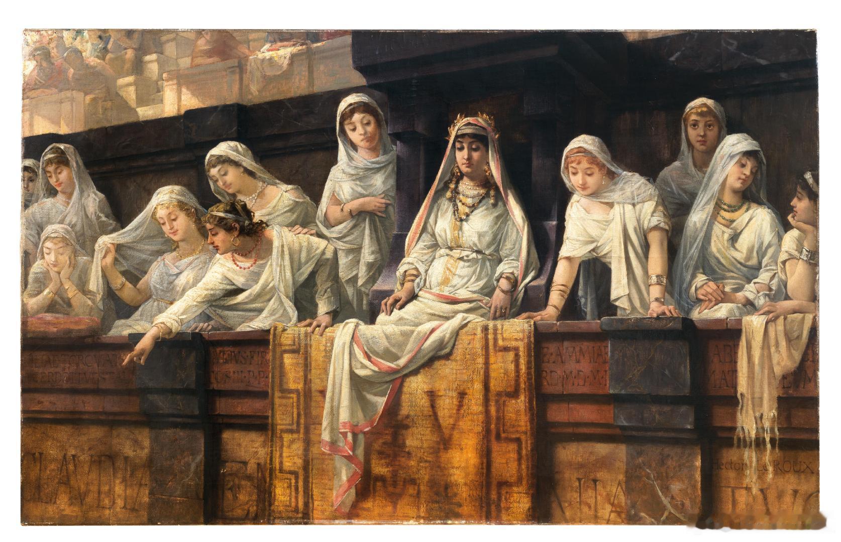 历史知识 历史人物 法国学院派画家Louis Hector Leroux（182