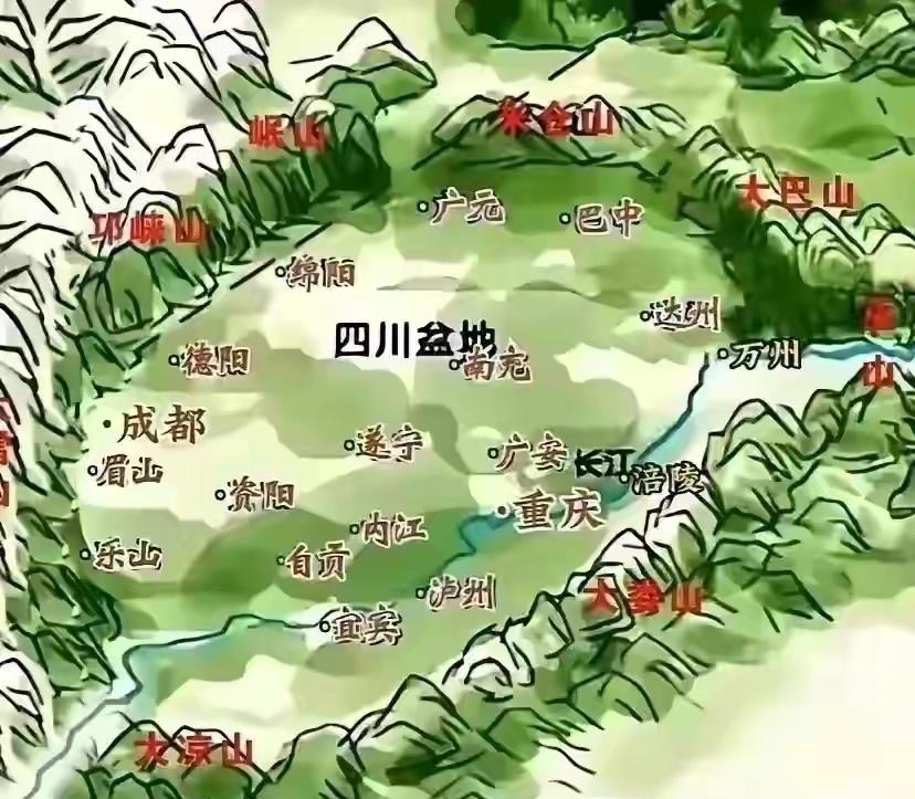 上个世纪八十年代四川的交通还很落后。当时四川盆地的铁路基本上是沿着盆地周边修建的