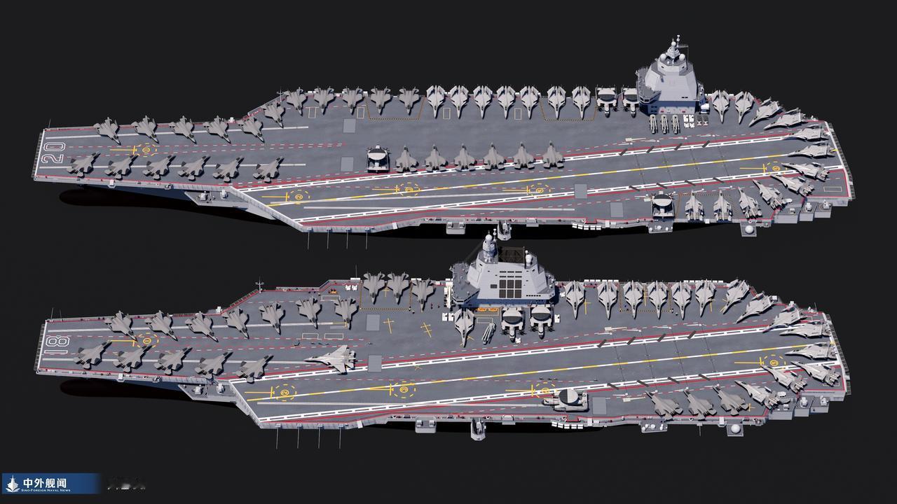 这是大神绘制的004航母的CG设想图！
 
从外形上，比“福建舰”将大上一大圈。