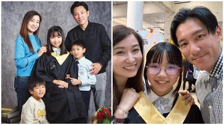 张颖康长女直资名校小学毕业，麦雅致暖心发文：这个家永远是你的后盾艺人张颖康与妻子
