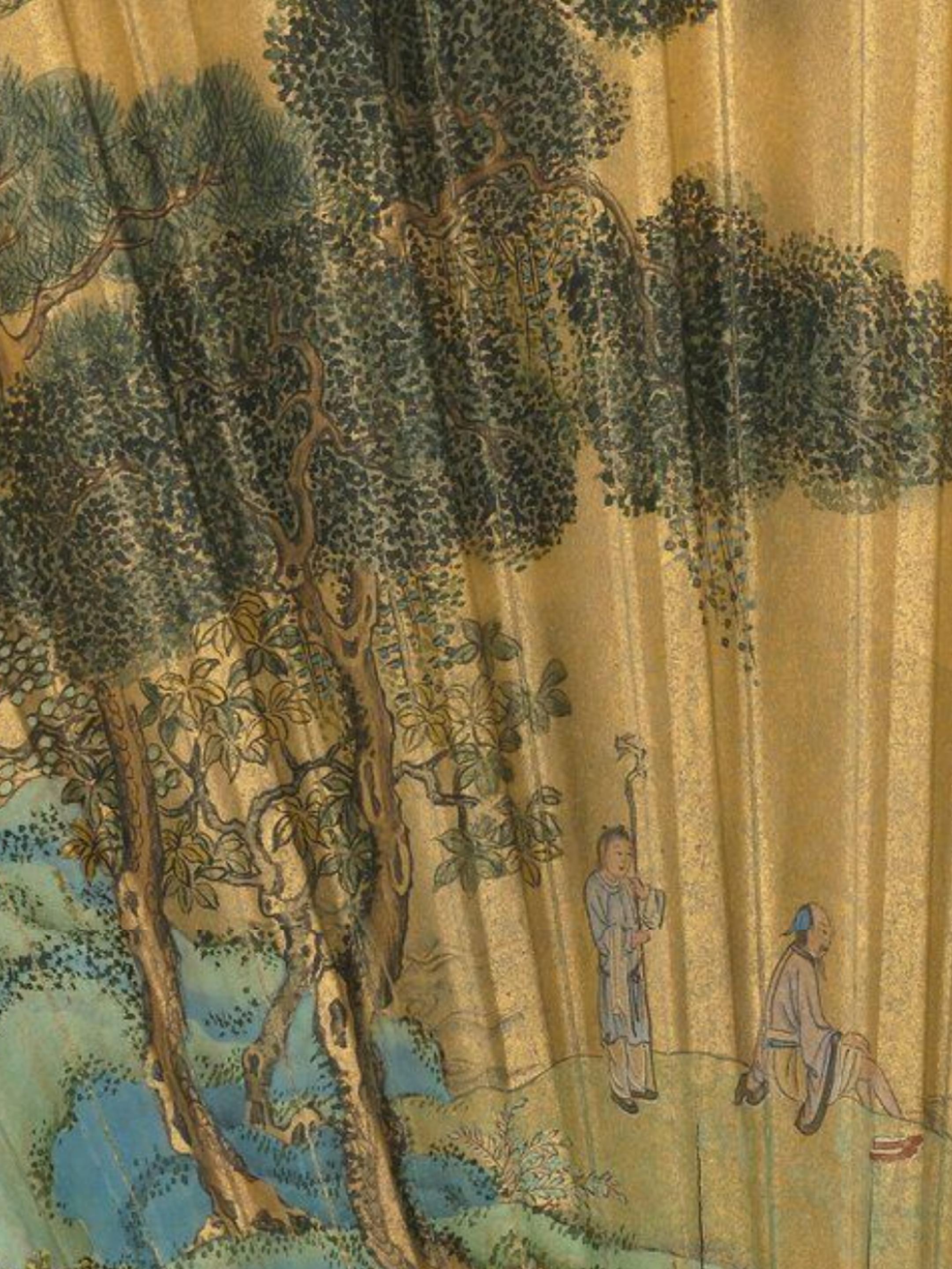 金笺濯足｜宣德夏日的一柄清凉。🌊沧浪之水清兮，可以濯我缨 沧浪之水浊...