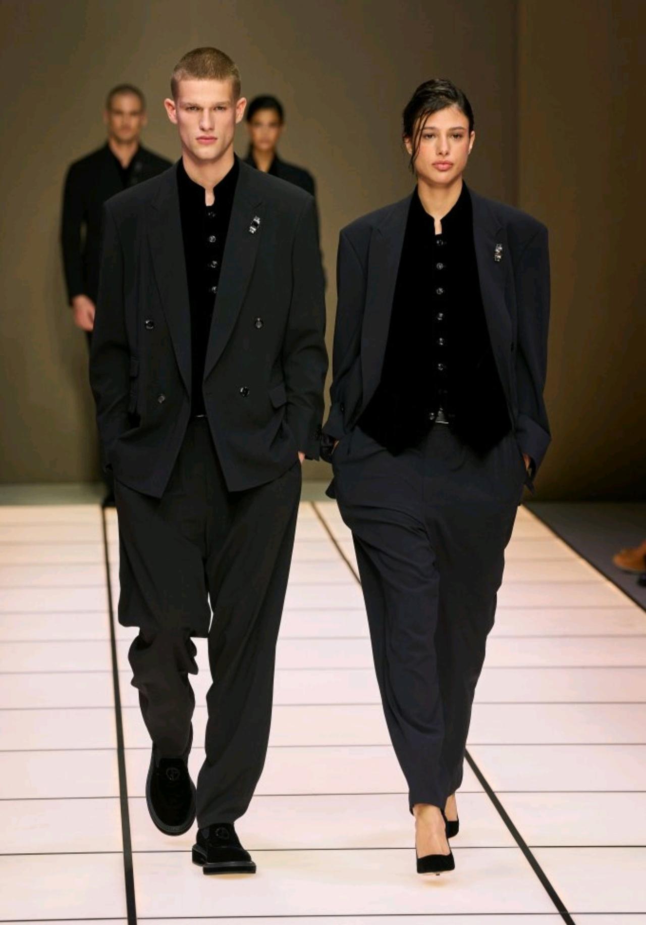 Giorgio Armani 2026秋冬男装系列以意大利语“Cangiante