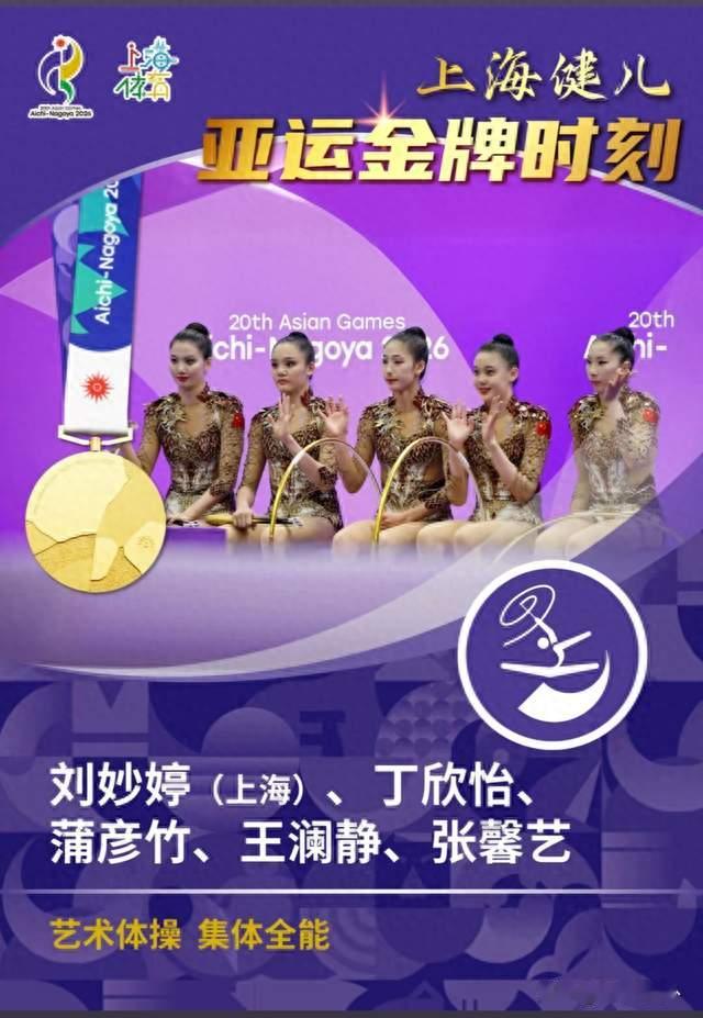 55.300分！中国艺术体操五朵金花爆冷夺金，历史第一金来了