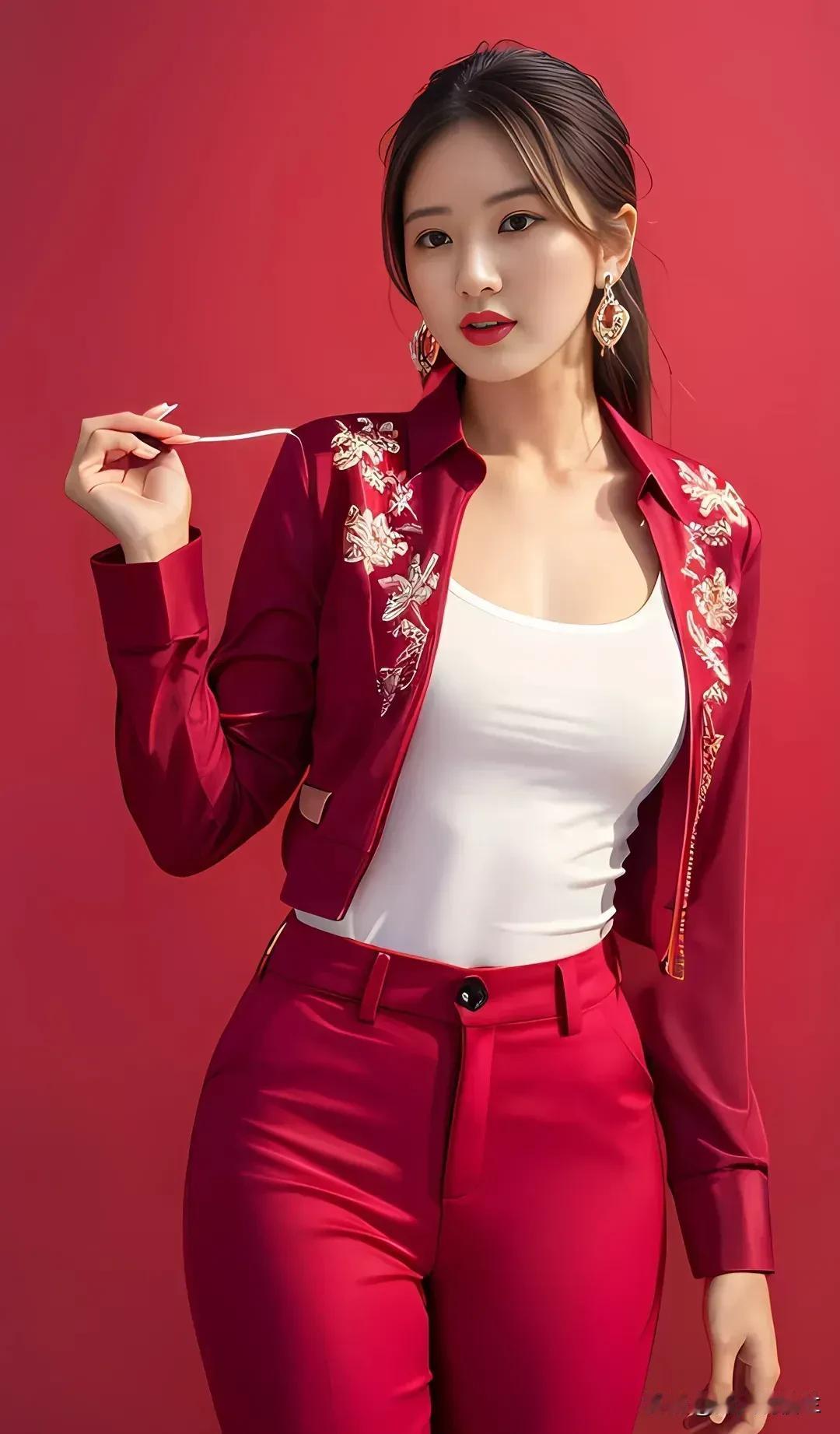 红唇微启，轻舞芳华。