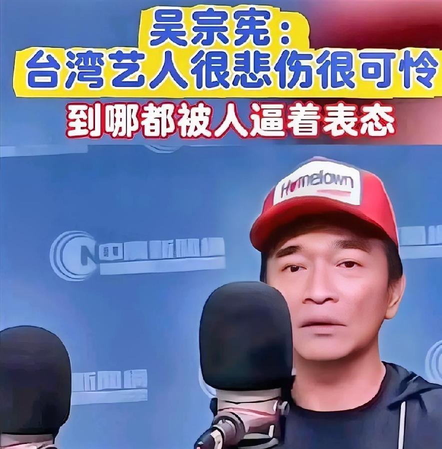 台湾省艺人吴宗宪接曾在受采访时说：“真的很悲伤，很可怜。去了中国大陆，人家逼着你