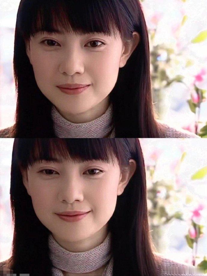 高圆圆的方圆脸可真好看啊，果然美女一般都是脸小眼睛大 