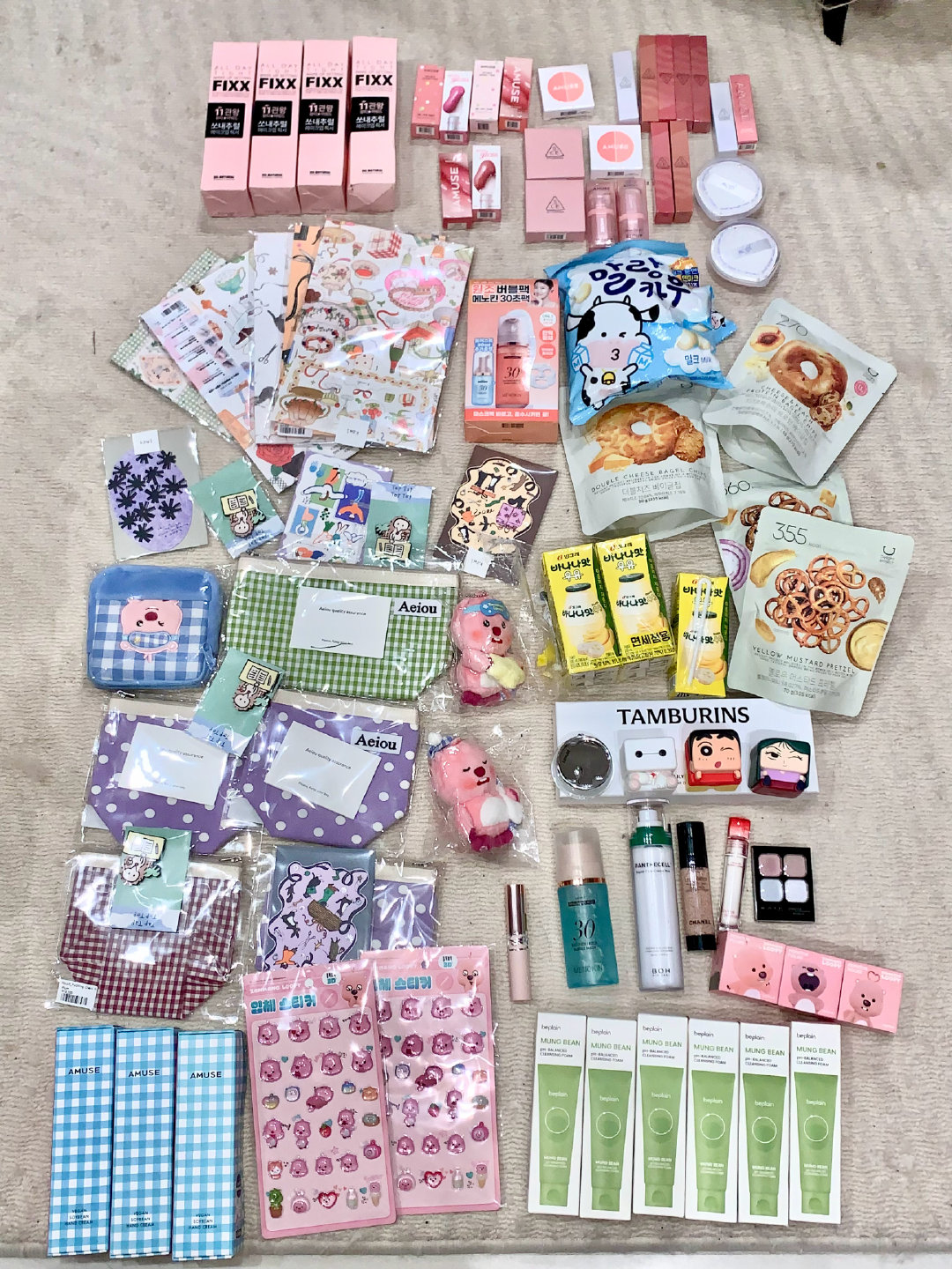 哎一古哎一古！！！！差点忘了我的小韩战利品！来15👭平分一下～～～ （