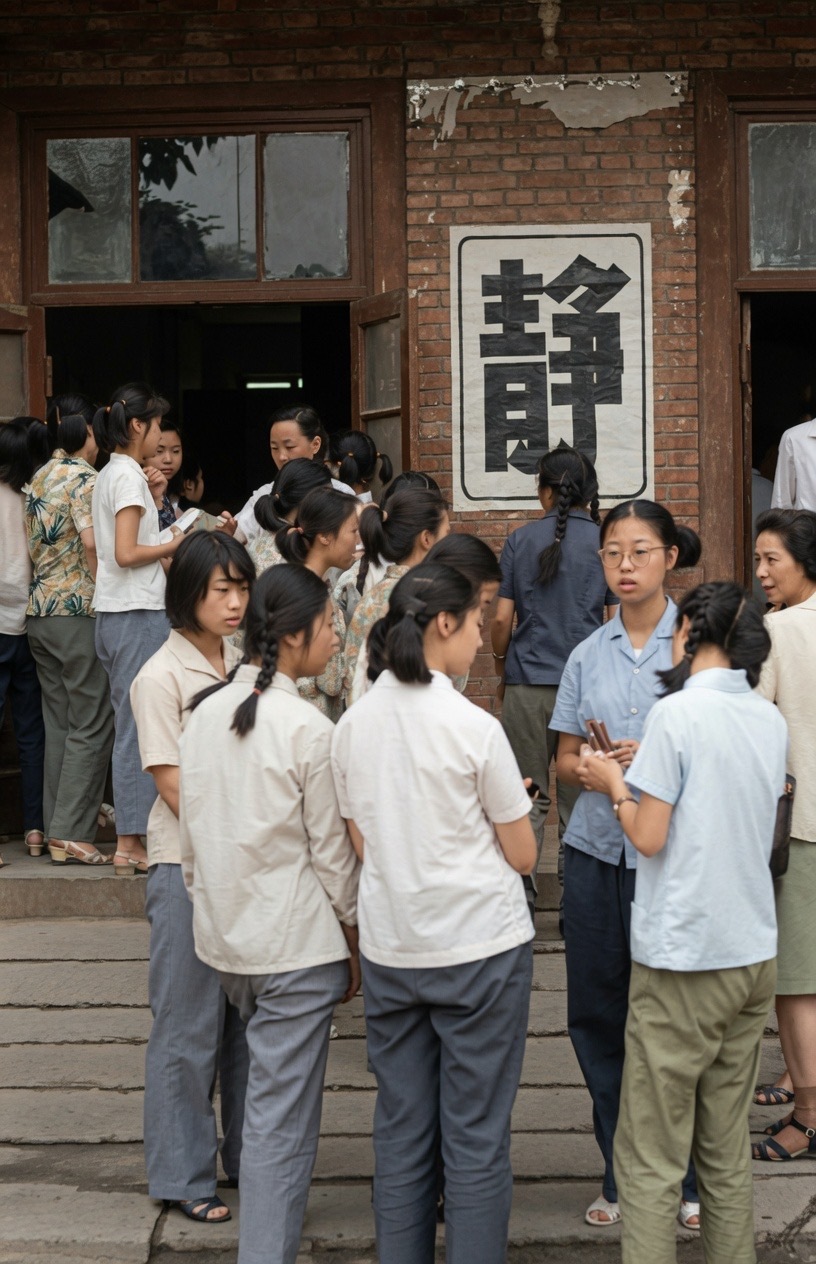 1980年，北京，参加高考的学生 