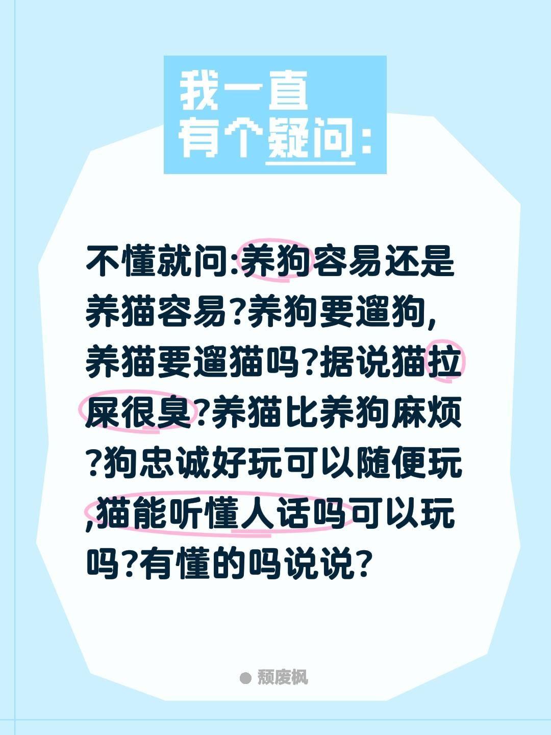 养猫容易还是养狗容易?不懂就问:养狗容易还是养猫容易?养狗要遛狗,养猫要遛猫吗?