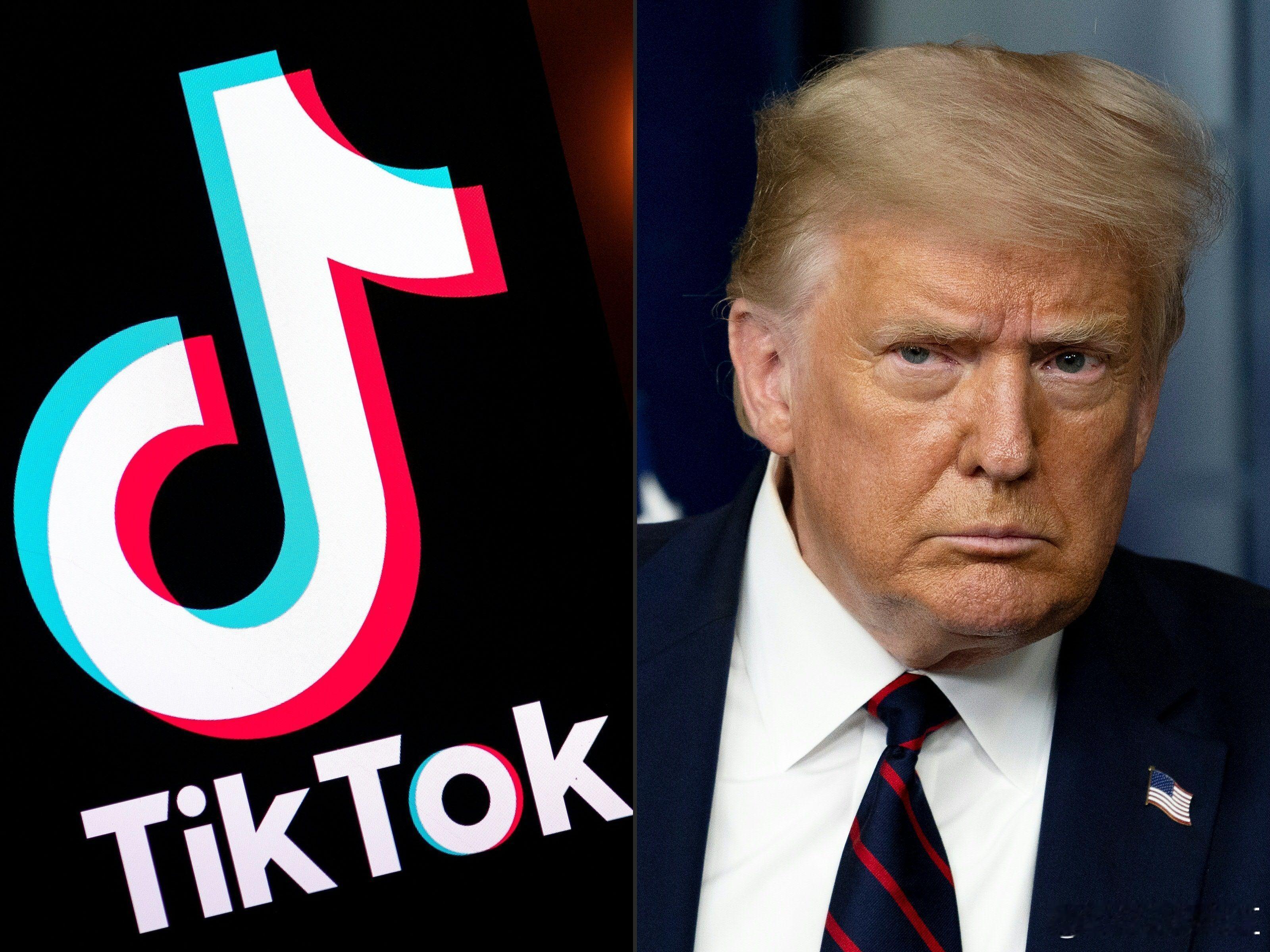 特朗普表示赞成TikTok继续在美运营  终于说了一句人话了，当时说禁是你现在说