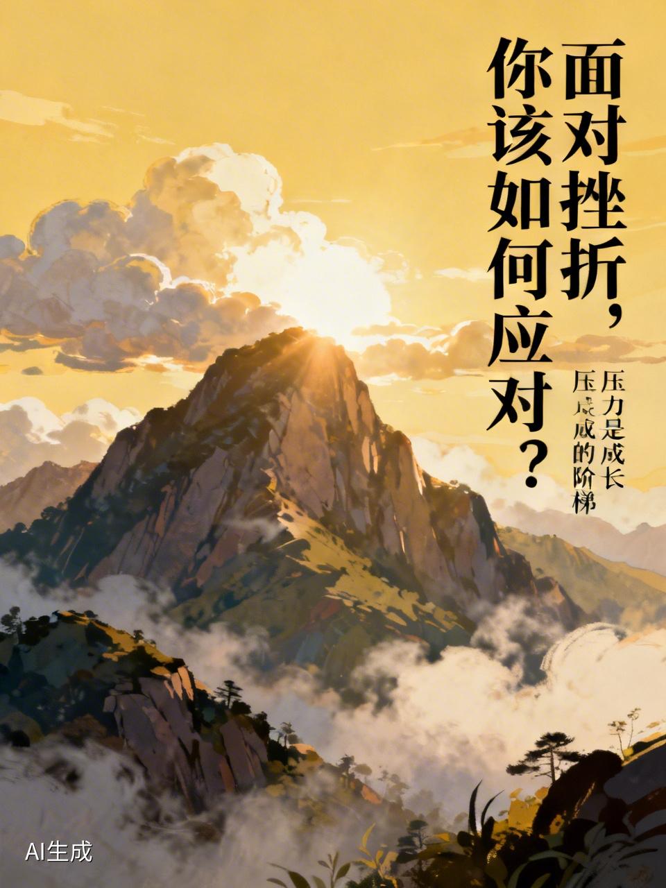 面对挫折、面对压力,你该怎么办?冷静下来，不要冲动行事，想想之前的成功成功的经历