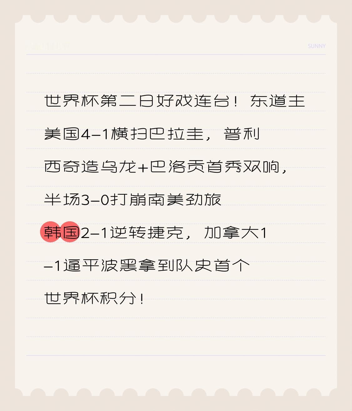 世界杯第二日好戏连台！东道主美国4-1横扫巴拉圭，普利西奇造乌龙+巴洛贡首秀双响