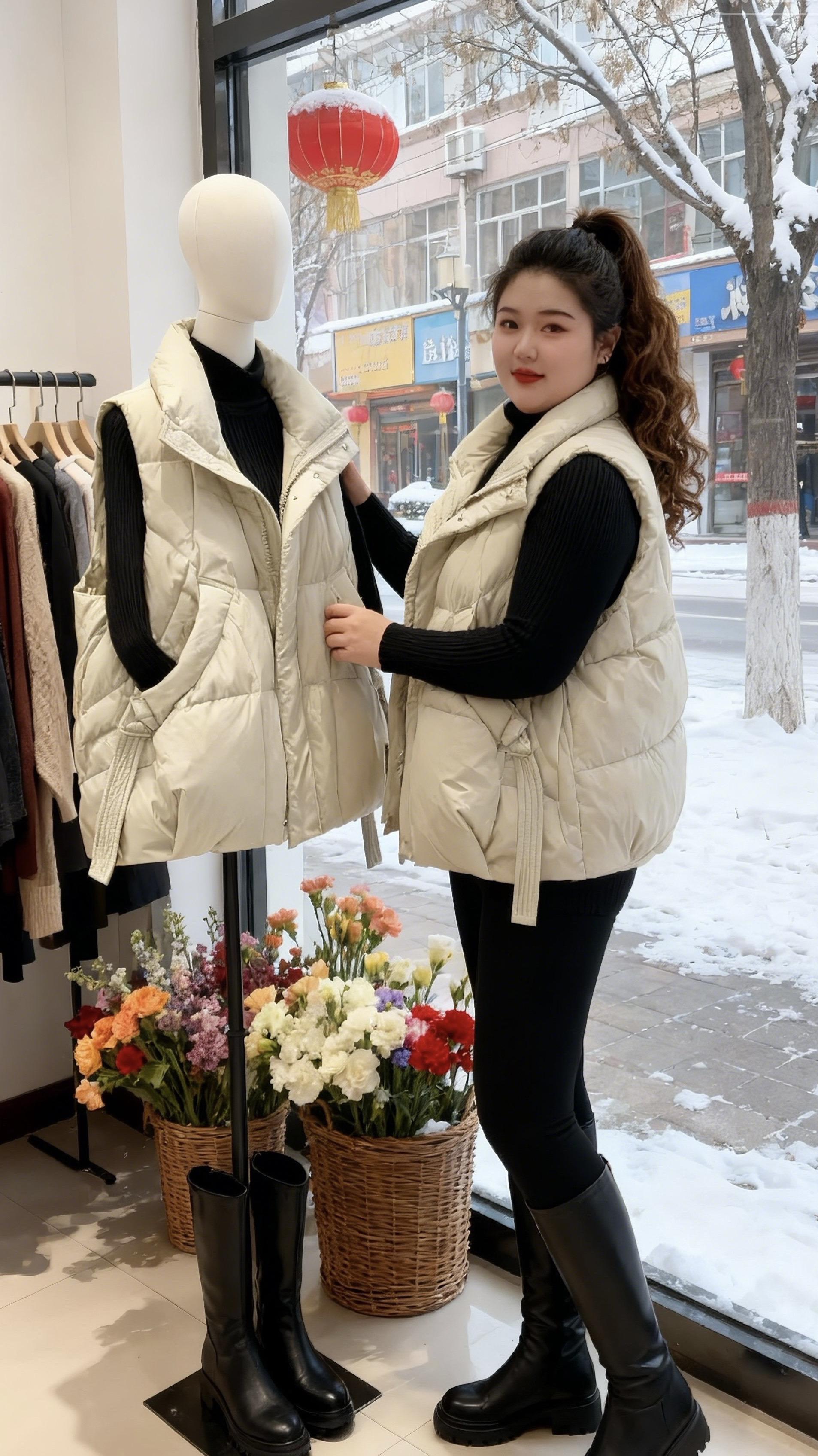 大码女装 棉服外套  保暖又好看 冬季穿搭 这个冬天不怕冷