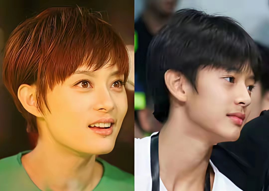 感觉孙俪生了一个男版的自己，感觉好神奇，要是女儿的话，岂不是一模一样？ 