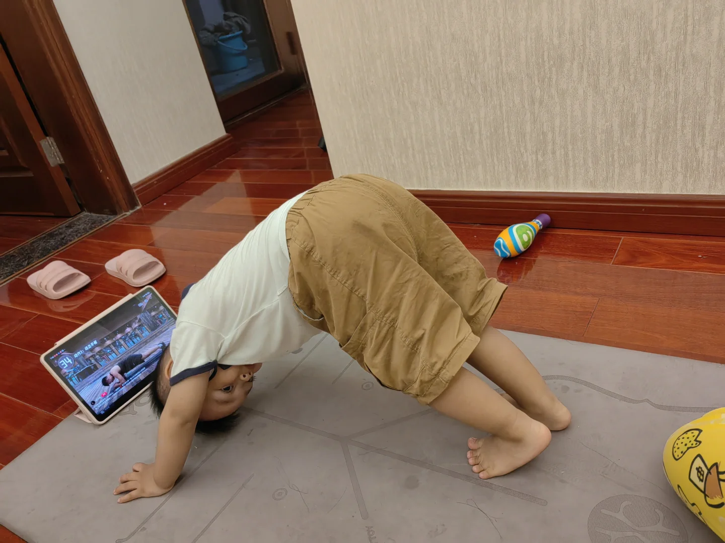 关于我在锻炼的时候之宝宝