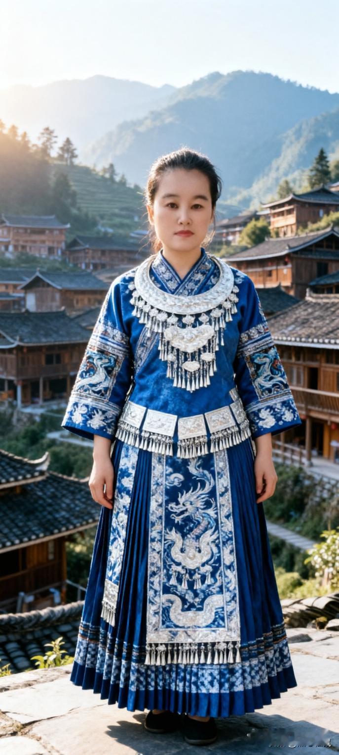 身着传统服饰，漫步在古村落，感受历史的韵味。古建筑旅游穿搭