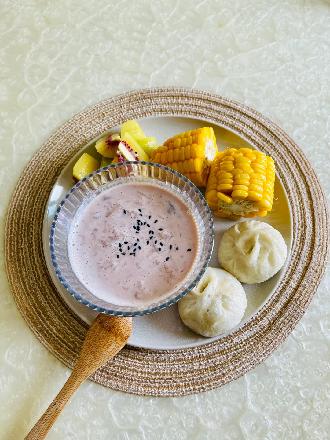 孕38周｜健康早餐｜核桃花生露➕燕窝