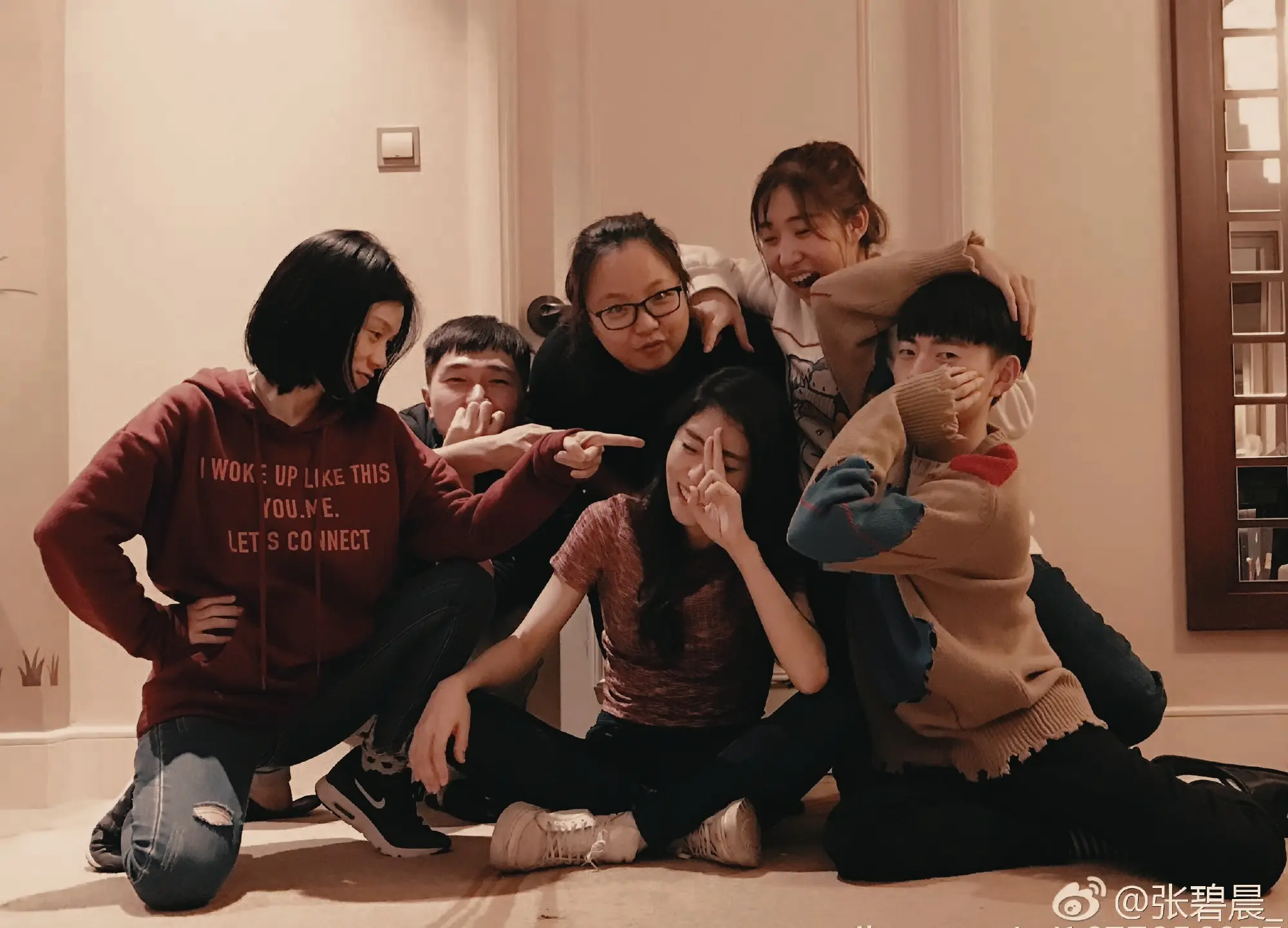 张晨轻点帅😎。其实你才是把妹王