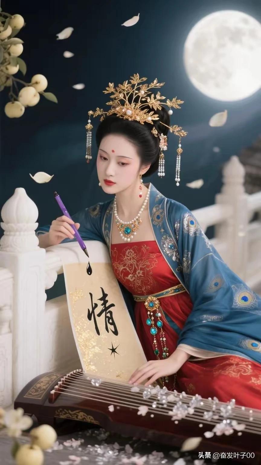 【劝红颜】
 情天恨海两难填，
棒打鸳鸯碎玉钿。
莫向黄泉寻旧梦，
跳出红尘心坦