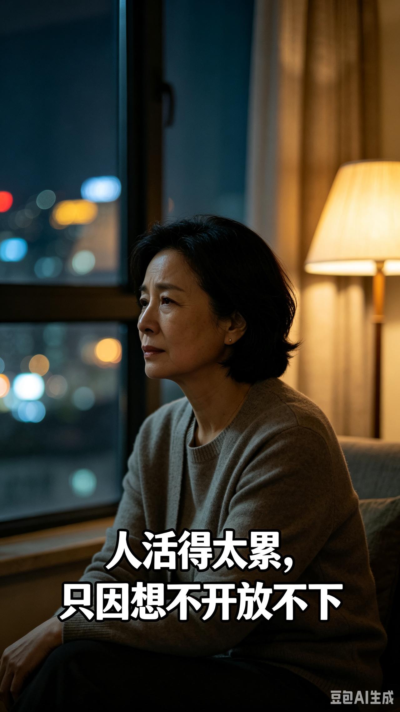 人活得太累，只因想不开放不下、看不透、忘不了

人这一生大半的疲惫，从来不是身体