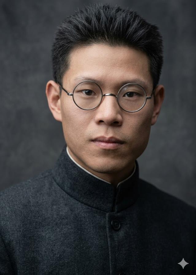 这是蔡和森的青年肖像照，圆框眼镜，目光如炬，一身风骨藏于眉眼之间。他是中国共产党