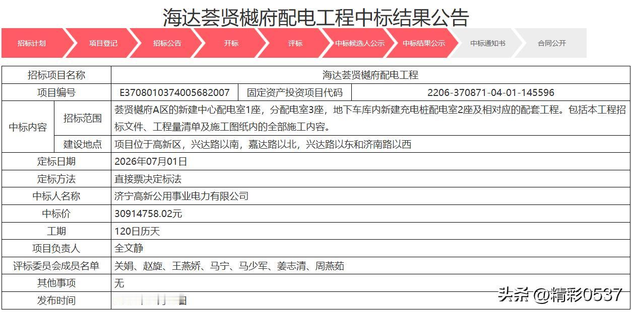 【3091万配电工程落地！荟贤樾府要交房了？】济宁业主速看！高新区海达荟贤樾府迎
