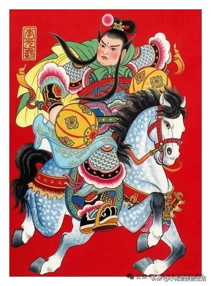 女将驰骋沙场，英姿飒爽。