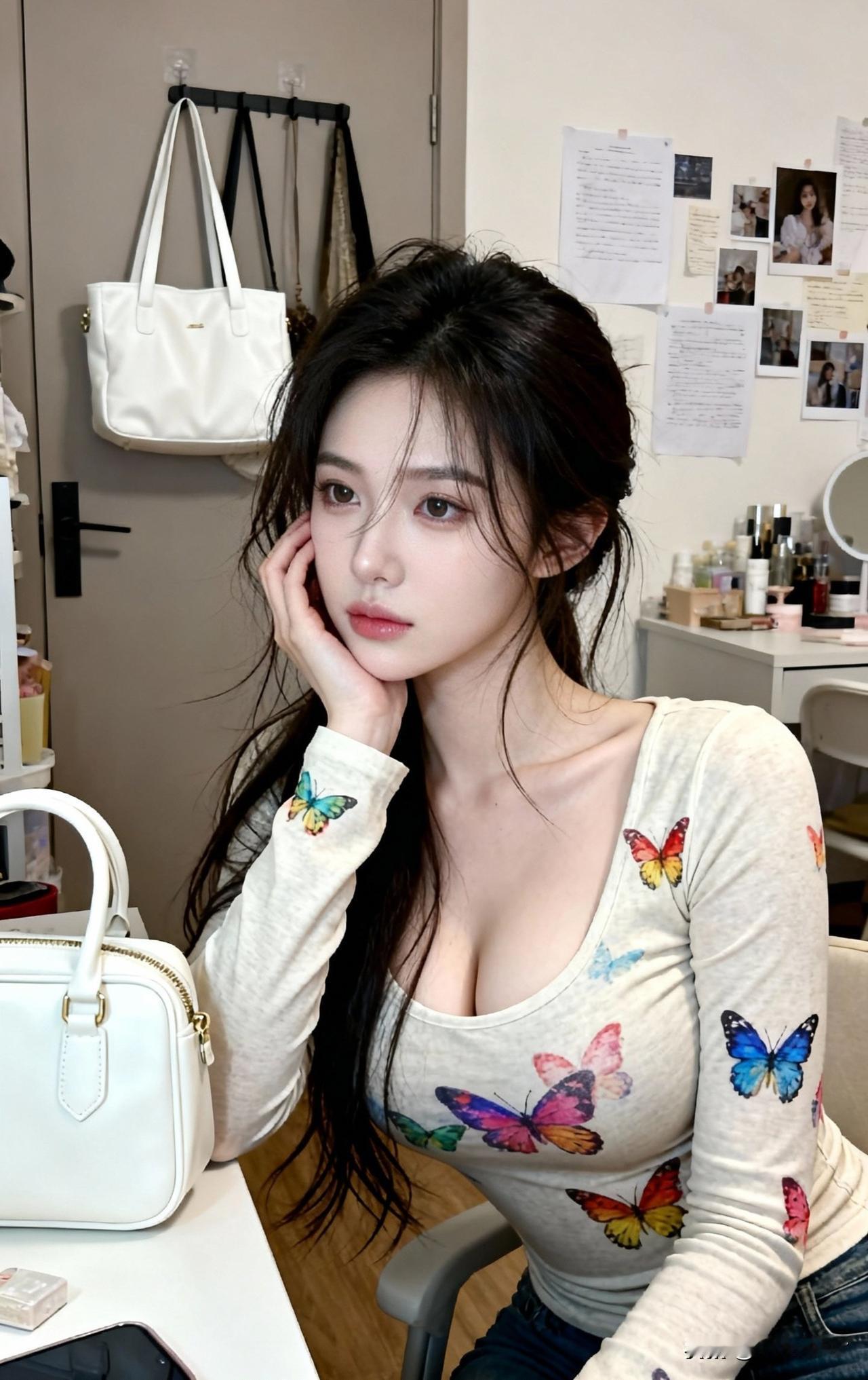 少女心爆棚的蝴蝶长袖衫，甜美又梦幻！🦋💖