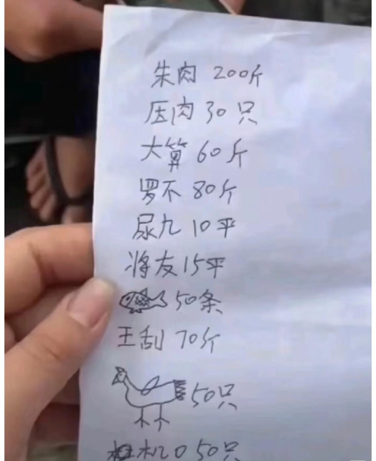 看到这份购菜清单，你会如何想？
