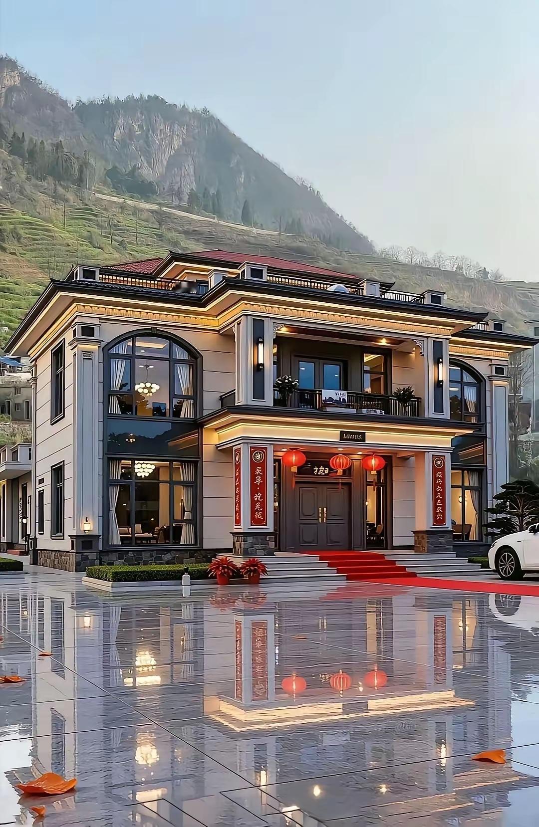 在浙江盖一套这样的别墅要不要20万