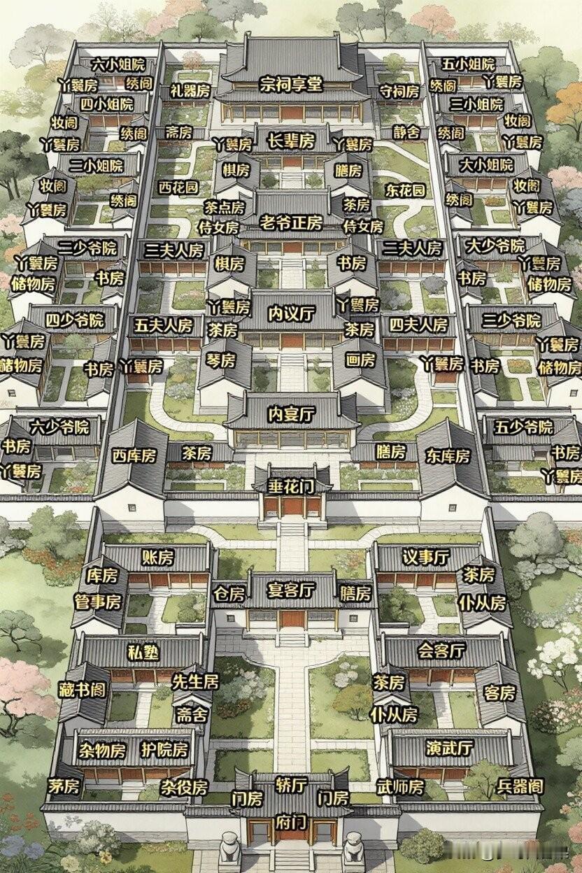 在古代这得是多大的家族啊
