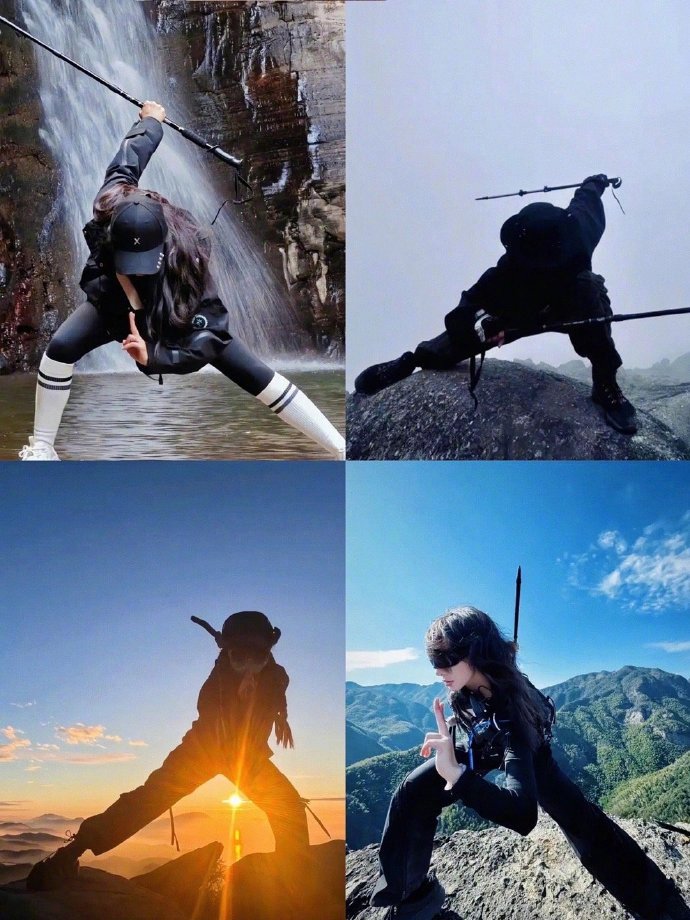 当代年轻人爬山拍照姿势大全📸！！学起来！ ​ ​​​