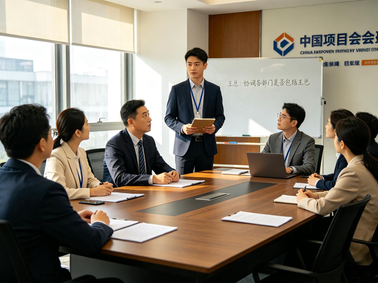 单位来了个新同事，领导说“你牵头”，他把活儿分给了王总。

单位新同事，男的，不